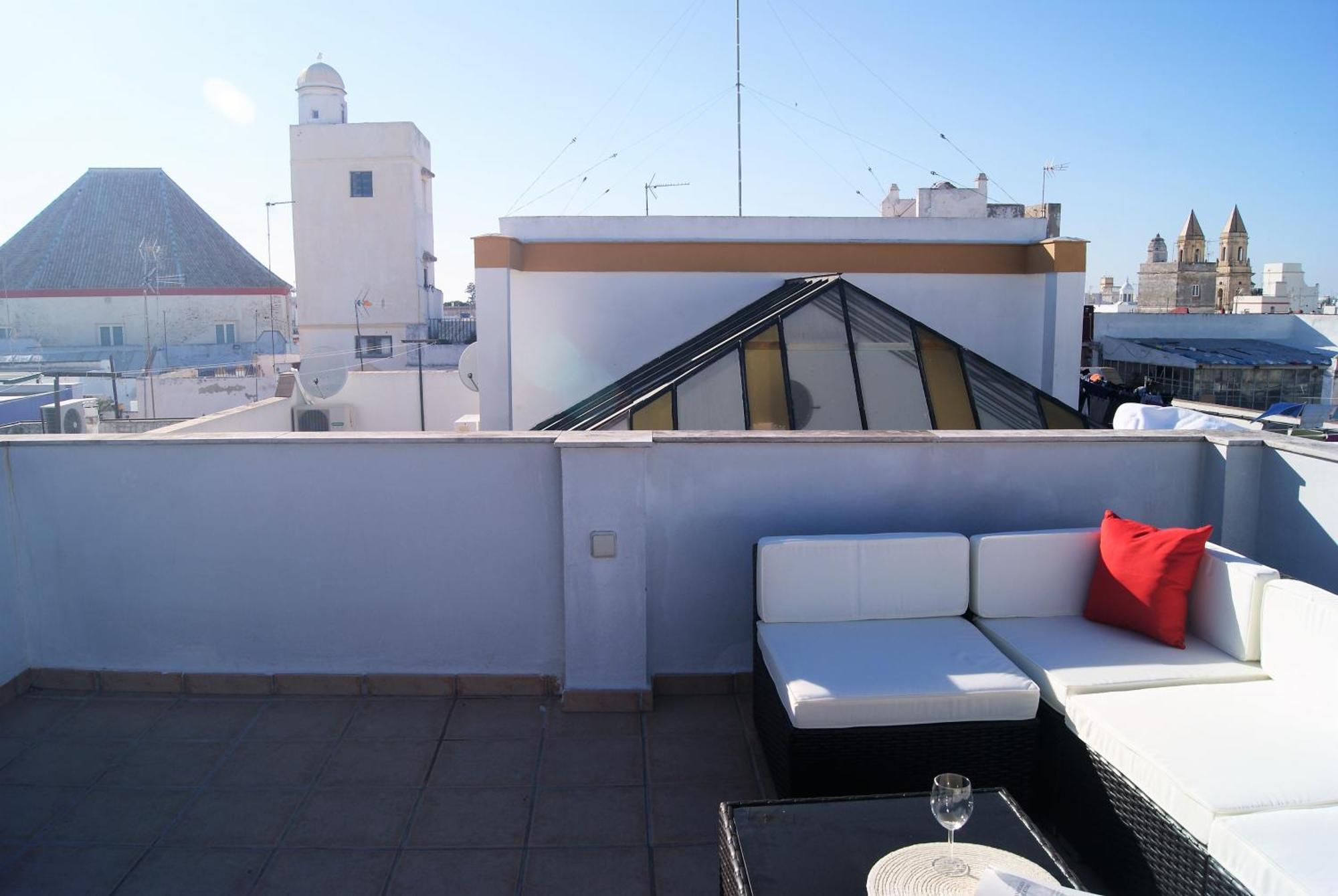 Cdz - Atico Tavira Two Private Terraces With Great Views Appartement Cádiz Buitenkant foto